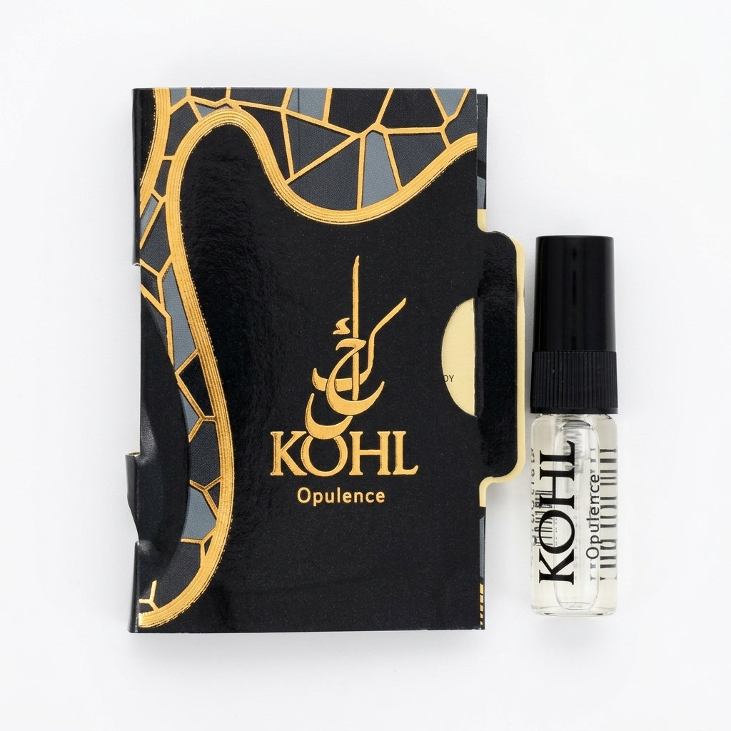 Fragrance Sample — Flat Lay - Front | Generated by Modelize