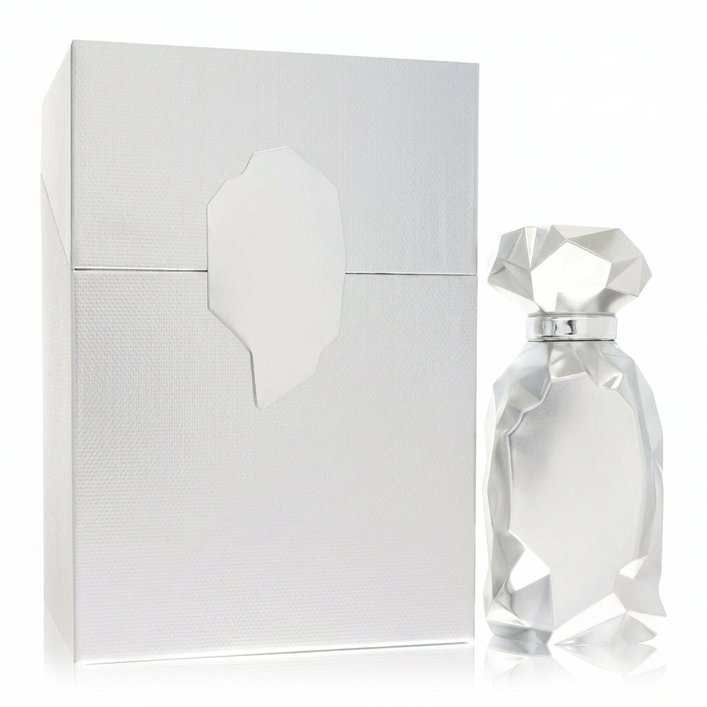 Fragrance bottle and packaging — Studio - Back View | Generated by Modelize