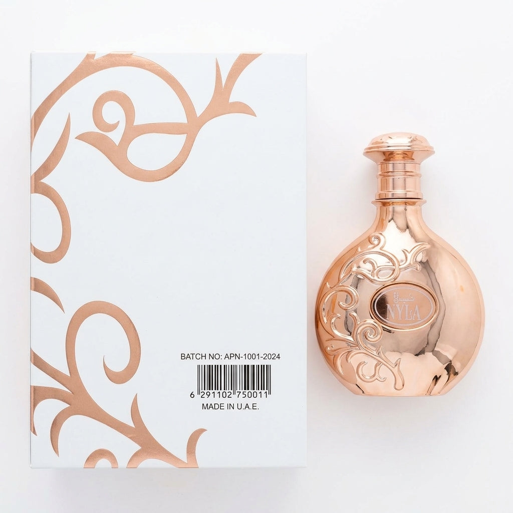Eau De Parfum — Flat Lay - Back | Generated by Modelize