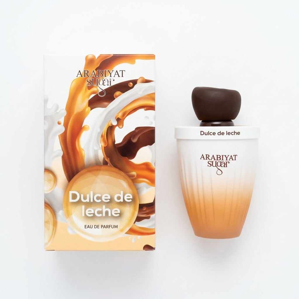 Perfume bottle and packaging — Flat Lay - Back | Generated by Modelize