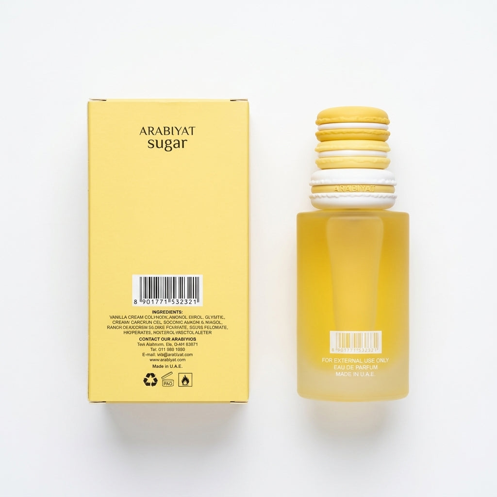 Eau De Parfum — Flat Lay - Back | Generated by Modelize