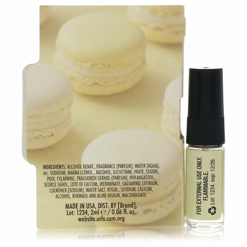 Mini EDP fragrance spray with cardboard sleeve — Studio - Back View | Generated by Modelize