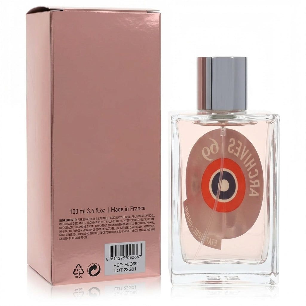 Fragrance bottle and box — Studio - Back View | Generated by Modelize
