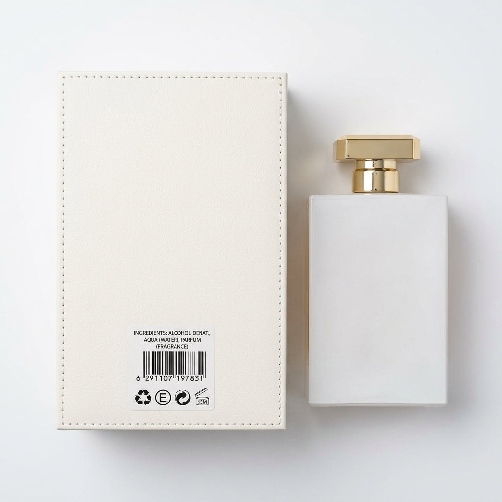 Eau de Parfum — Flat Lay - Back | Generated by Modelize