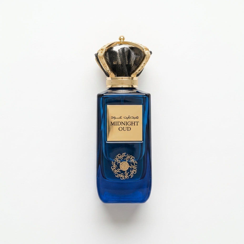 Eau De Parfum bottle — Flat Lay - Front | Generated by Modelize