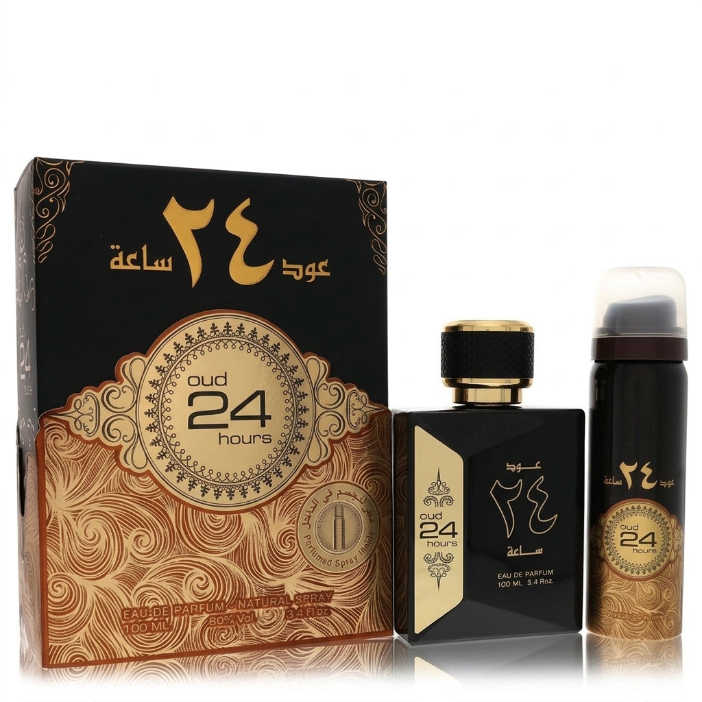 Perfume and Deodorant Gift Set — Studio - Side View | Generated by Modelize