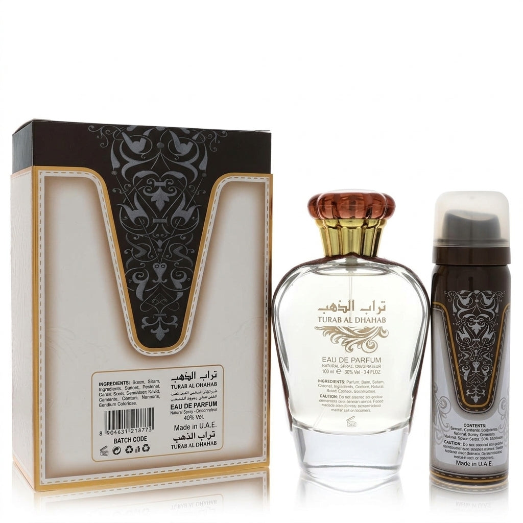Perfume and Deodorant Gift Set — Studio - Back View | Generated by Modelize