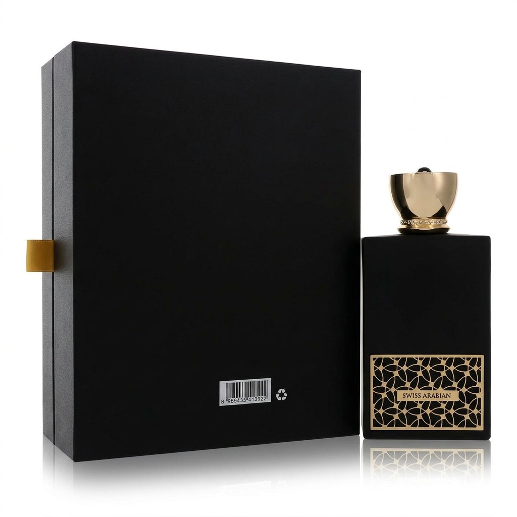 Eau De Parfum and presentation box — Studio - Back View | Generated by Modelize