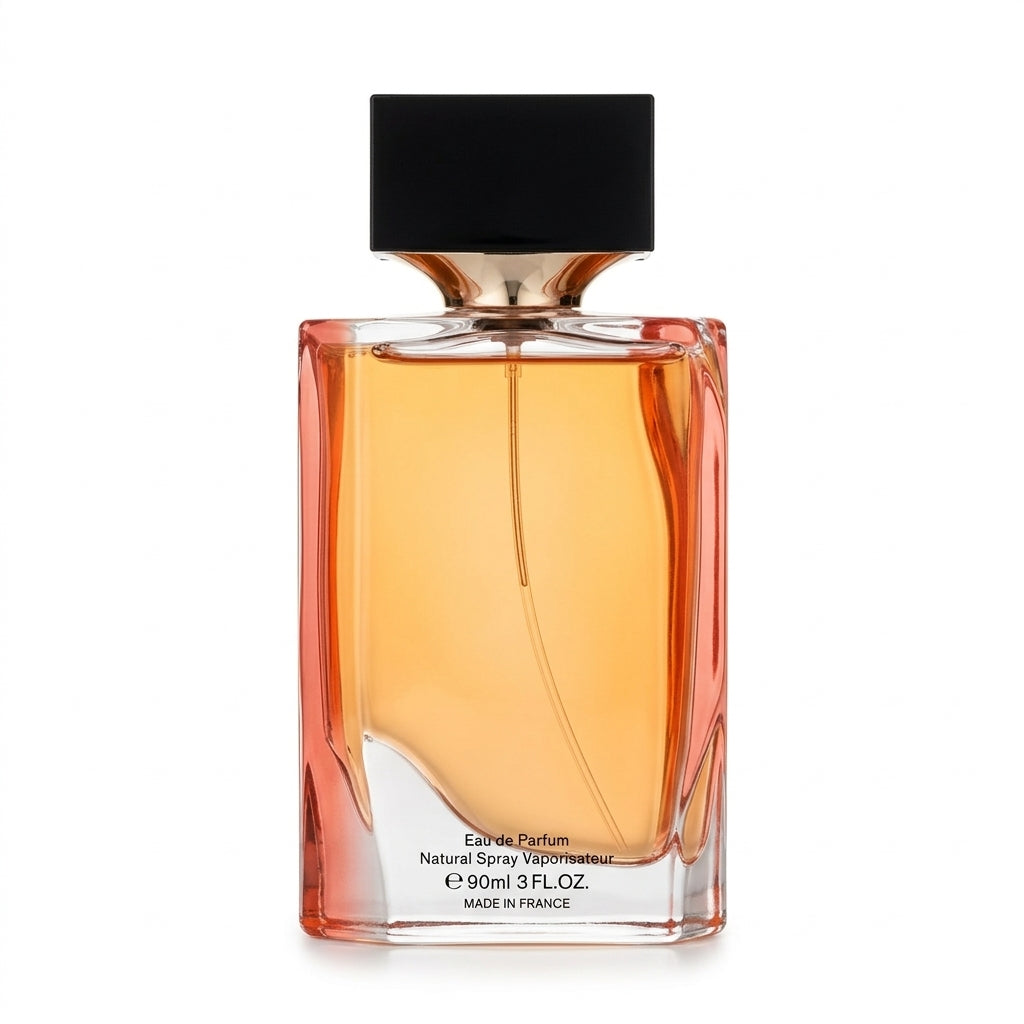 Fragrance bottle and packaging — Studio - Back View | Generated by Modelize