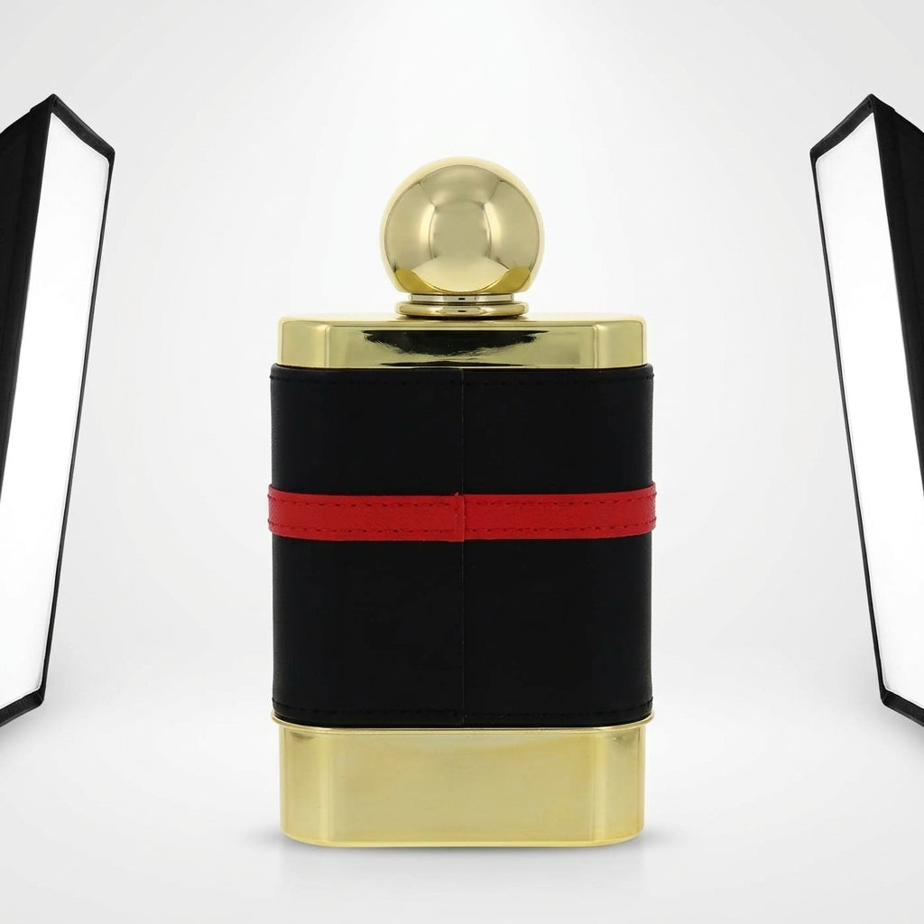 Eau De Parfum bottle — Studio - Back View | Generated by Modelize