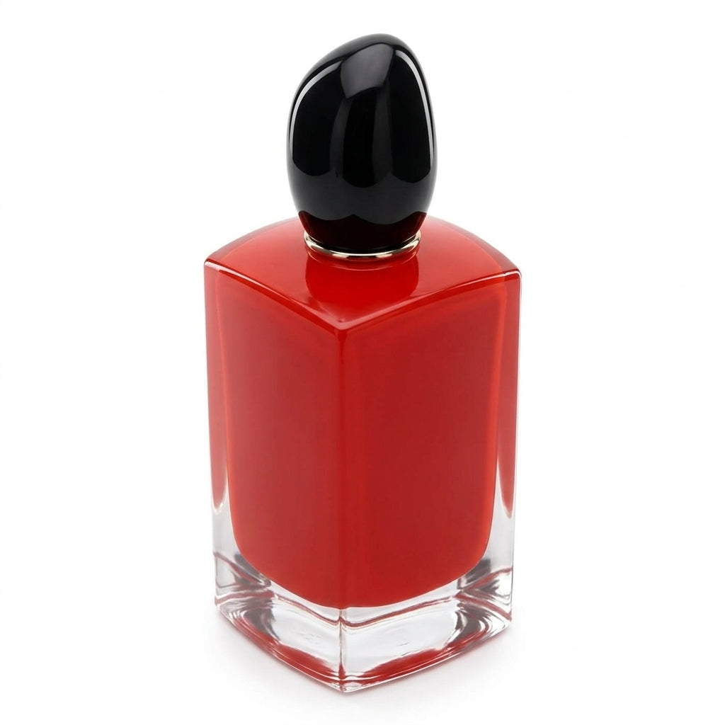 Perfume Bottle and Packaging — Studio - Back View | Generated by Modelize