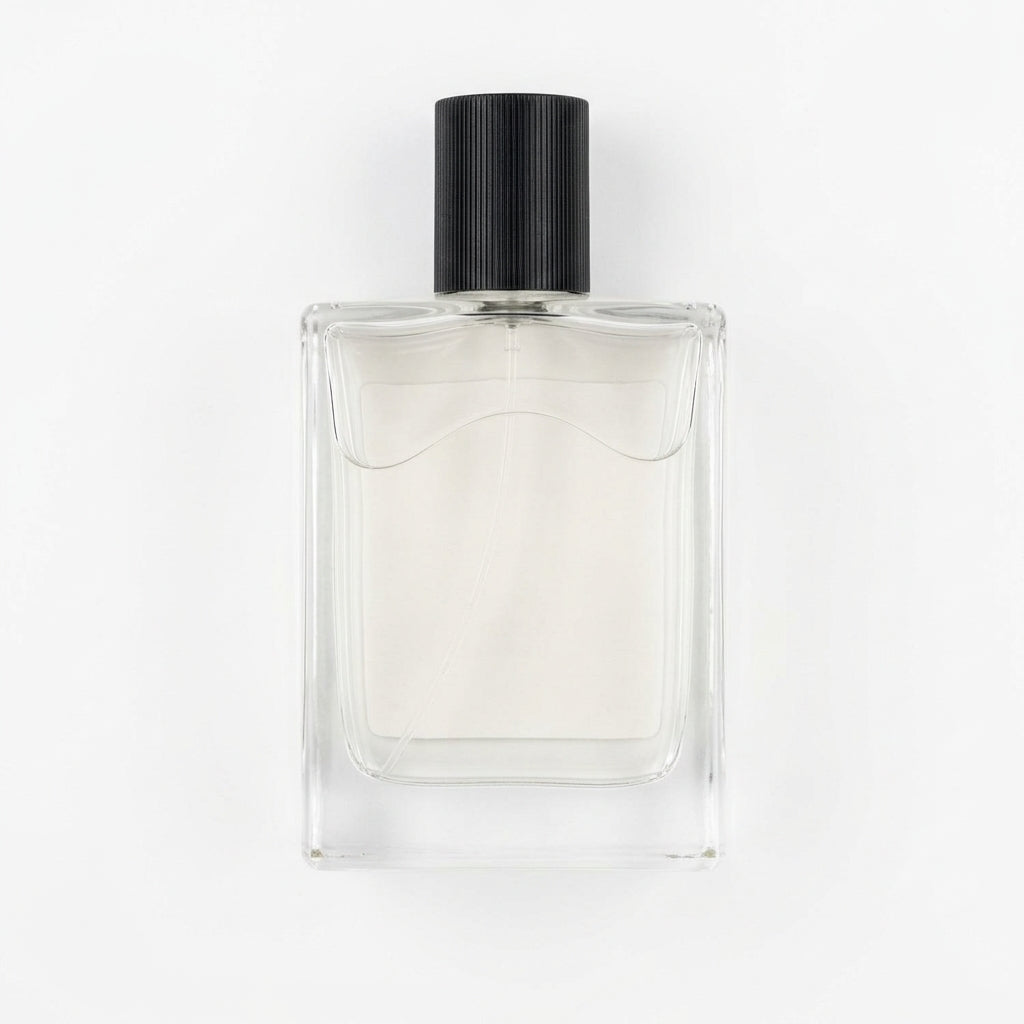 Perfume Bottle — Flat Lay - Back | Generated by Modelize