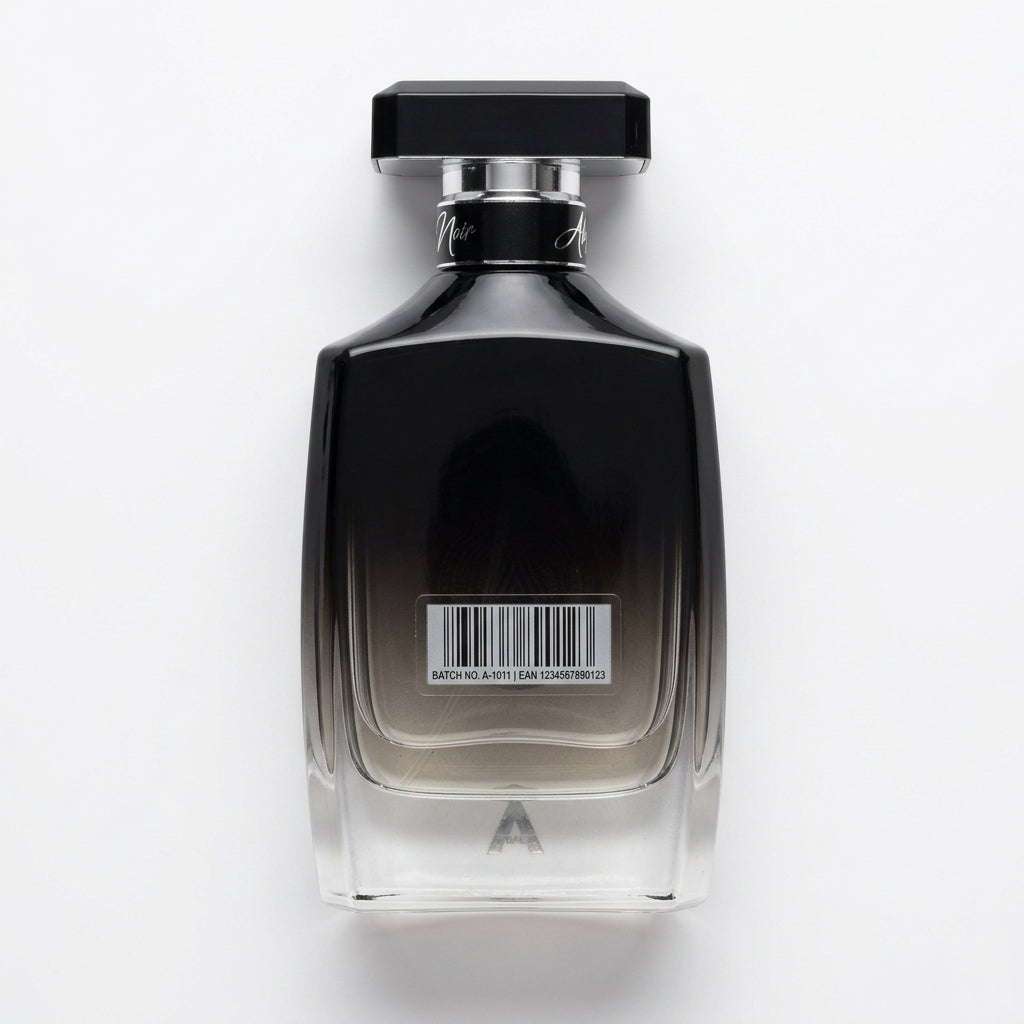 Perfume Bottle — Flat Lay - Back | Generated by Modelize