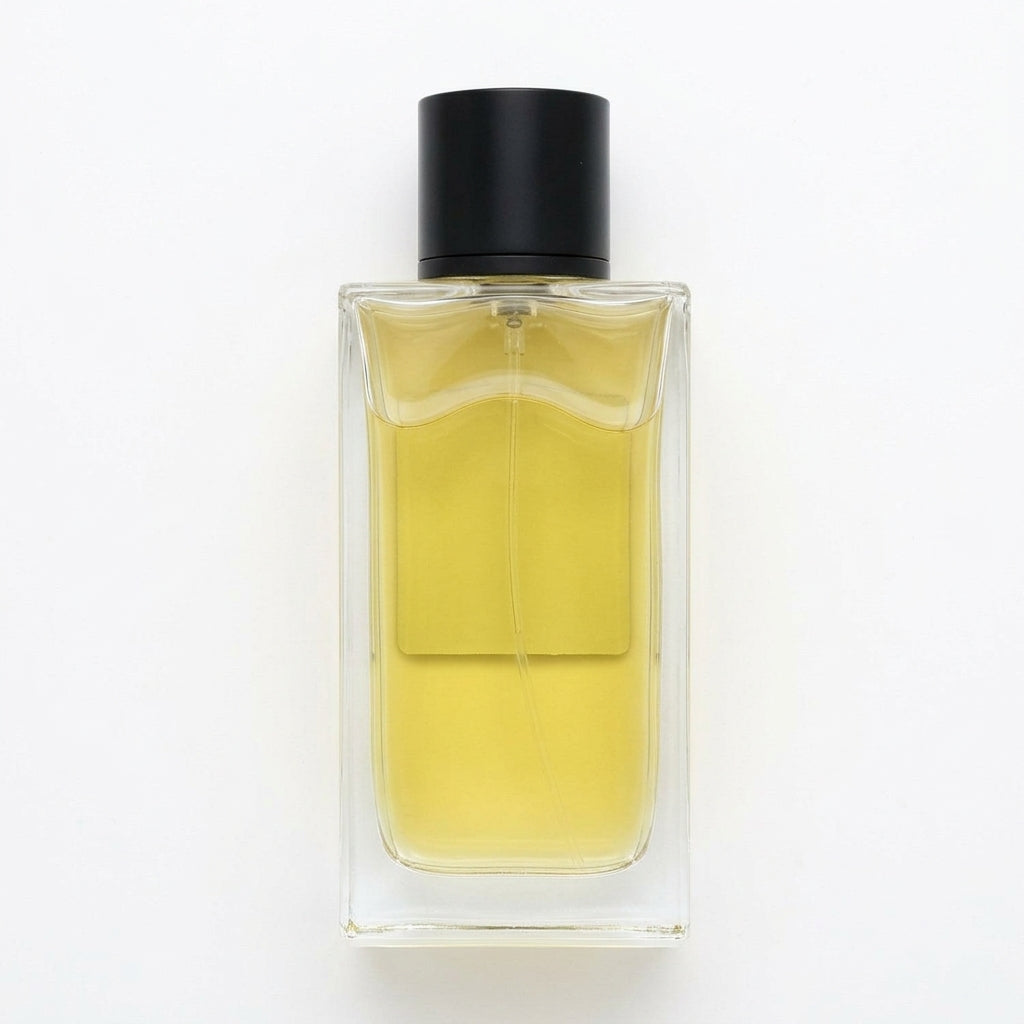 Fragrance bottle — Flat Lay - Back | Generated by Modelize