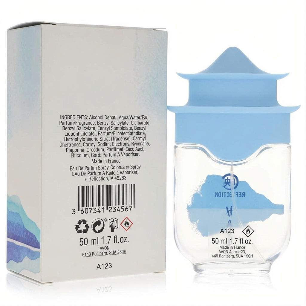 Fragrance bottle and secondary packaging — Studio - Back View | Generated by Modelize