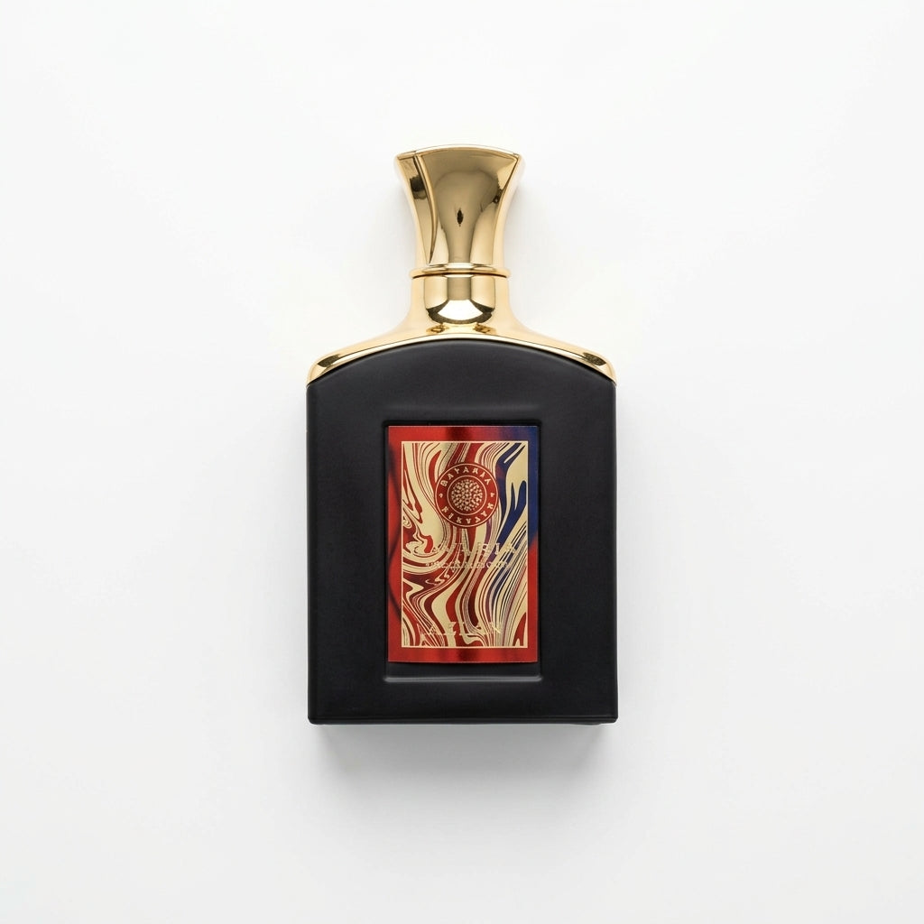 Fragrance bottle — Flat Lay - Back | Generated by Modelize