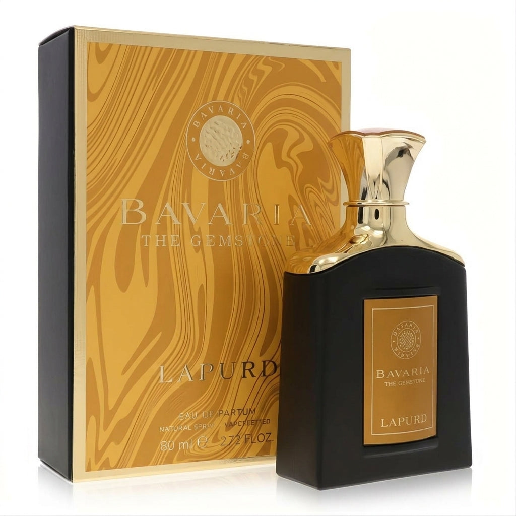 Perfume bottle and packaging — Studio - Side View | Generated by Modelize