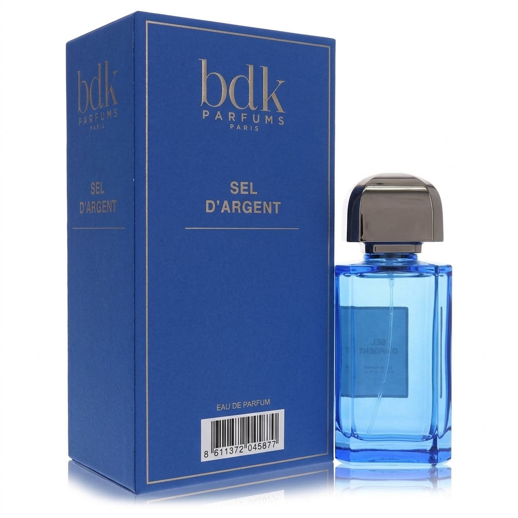 Fragrance bottle and packaging — Studio - Back View | Generated by Modelize