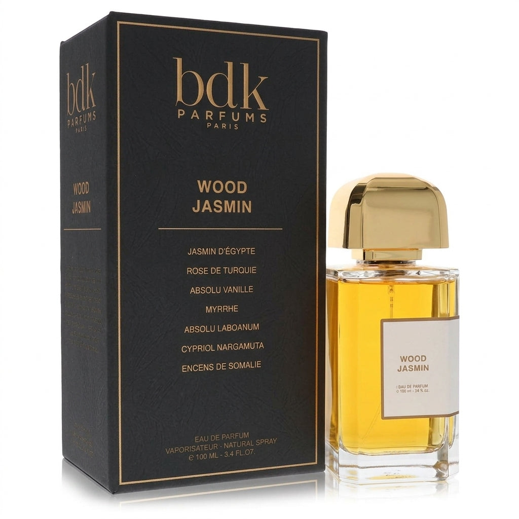 Fragrance bottle and packaging — Studio - Side View | Generated by Modelize
