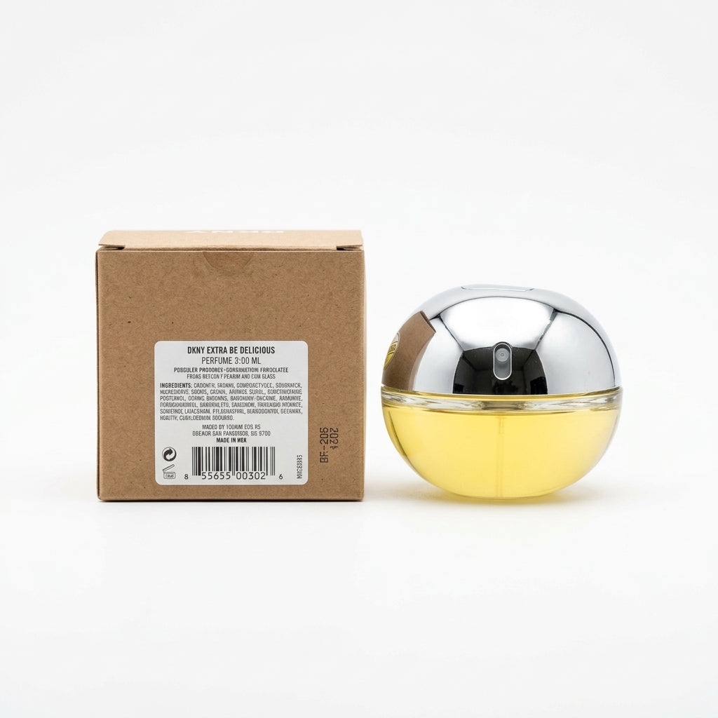Perfume bottle and packaging — Studio - Back View | Generated by Modelize
