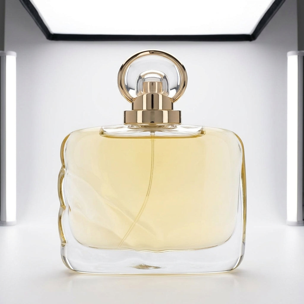 Eau de Parfum bottle — Studio - Back View | Generated by Modelize