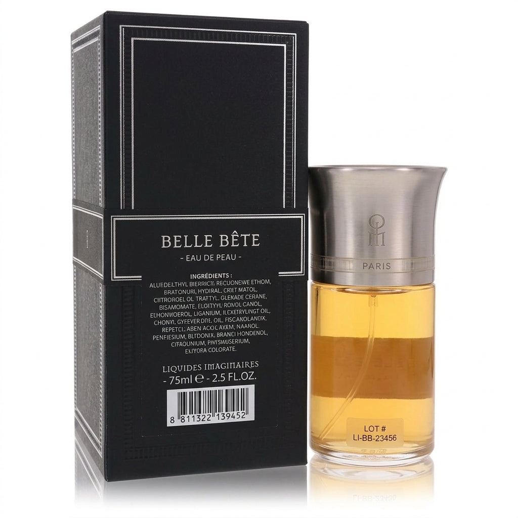 Perfume bottle and packaging — Studio - Back View | Generated by Modelize
