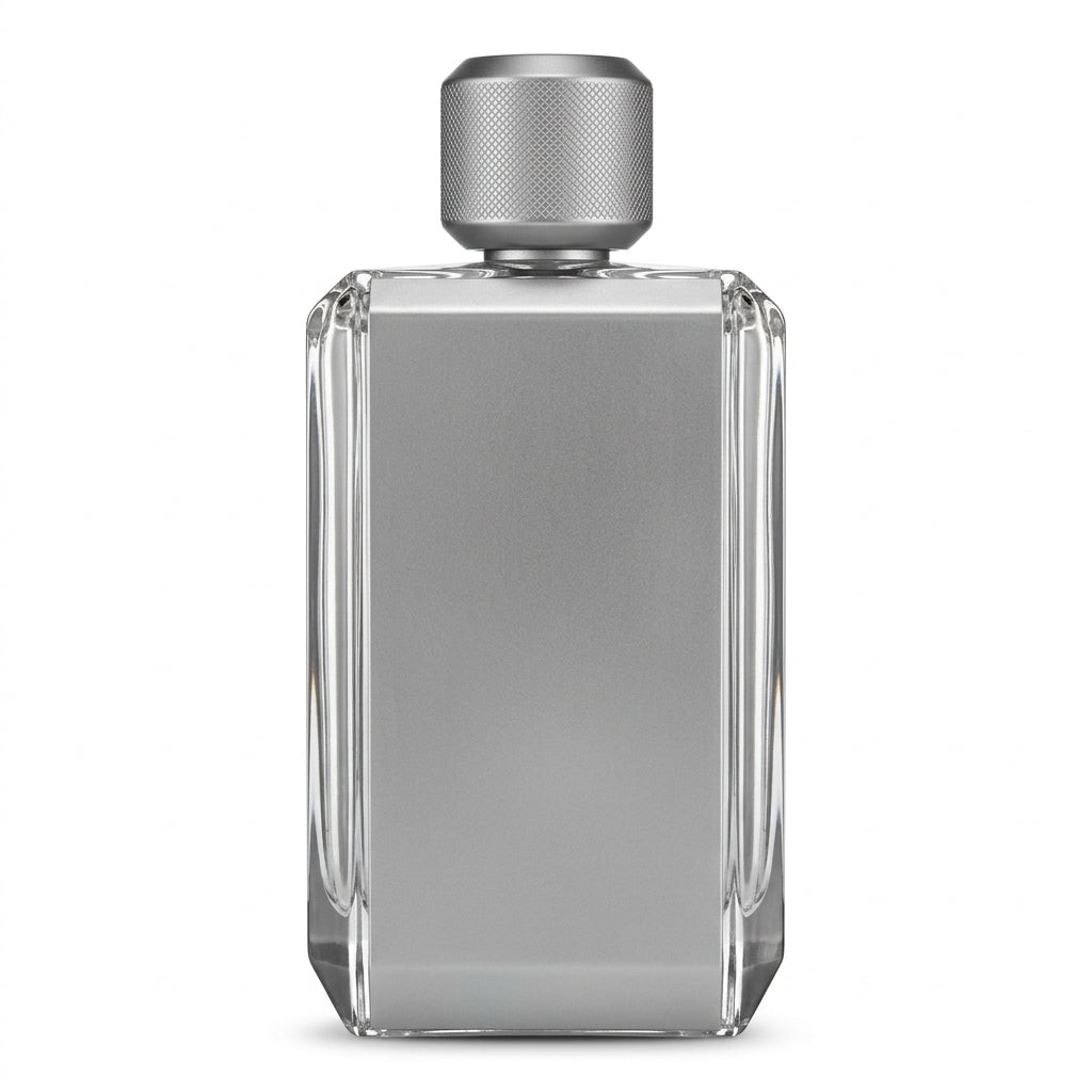 Fragrance bottle — Studio - Back View | Generated by Modelize