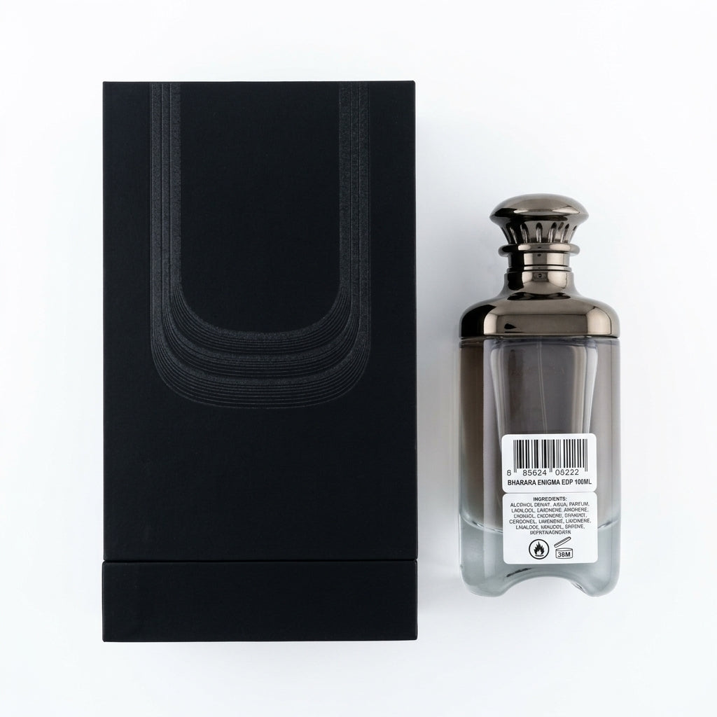 Fragrance — Flat Lay - Back | Generated by Modelize