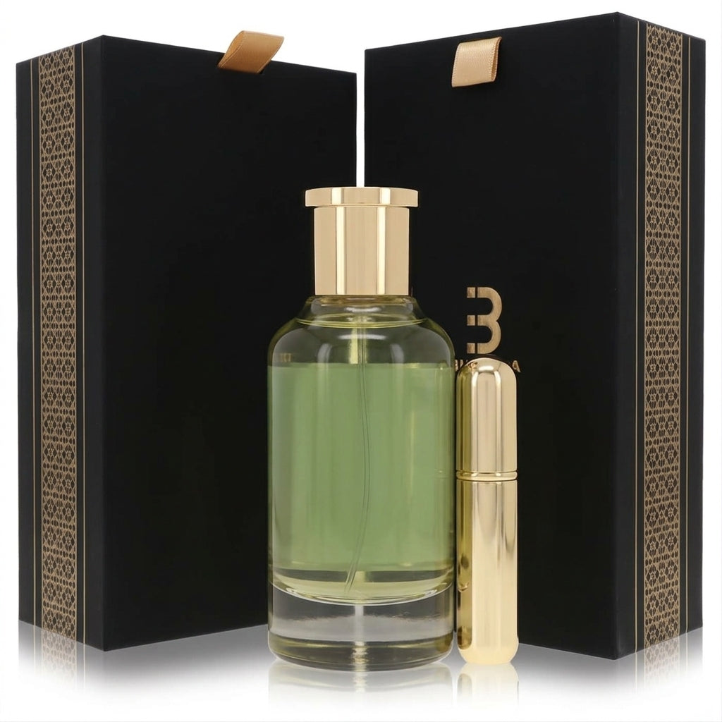 Fragrance Gift Set — Studio - Back View | Generated by Modelize