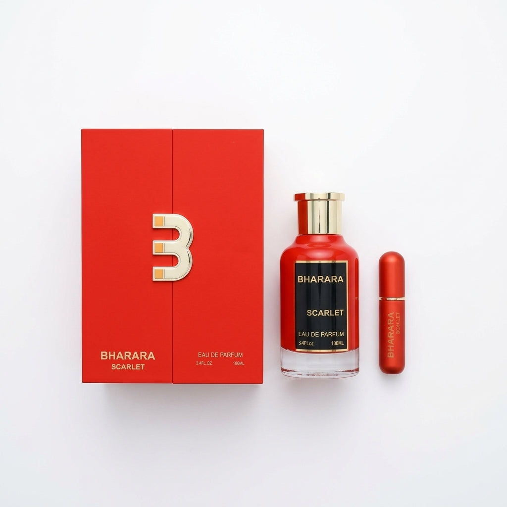 Fragrance Set — Flat Lay - Front | Generated by Modelize