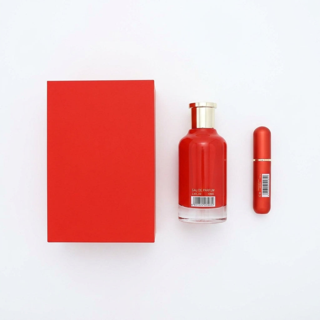 Fragrance Set — Flat Lay - Back | Generated by Modelize