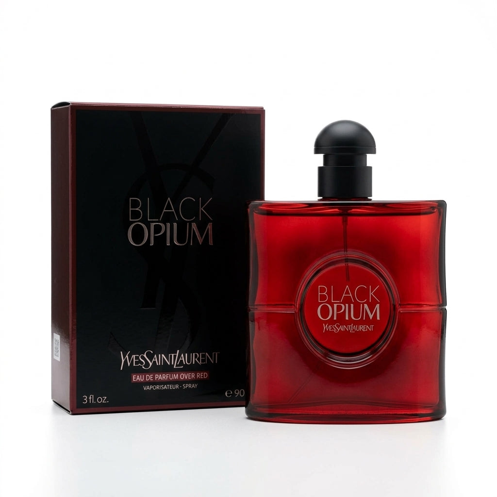 Fragrance bottle and packaging — Studio - Side View | Generated by Modelize