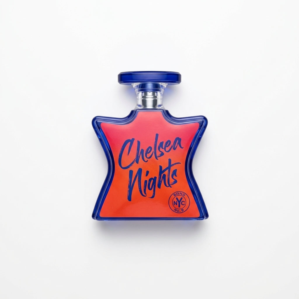Perfume Bottle — Flat Lay - Front | Generated by Modelize