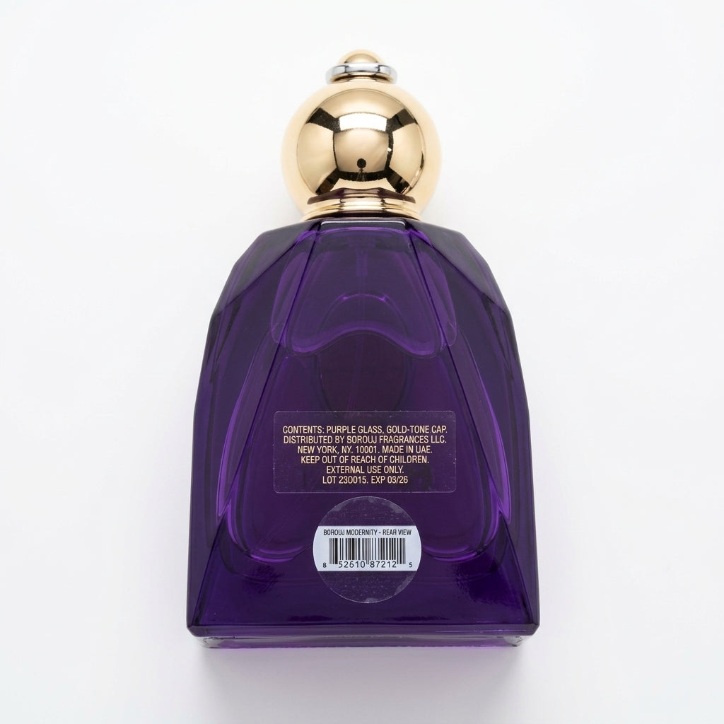 Fragrance Bottle — Flat Lay - Back | Generated by Modelize