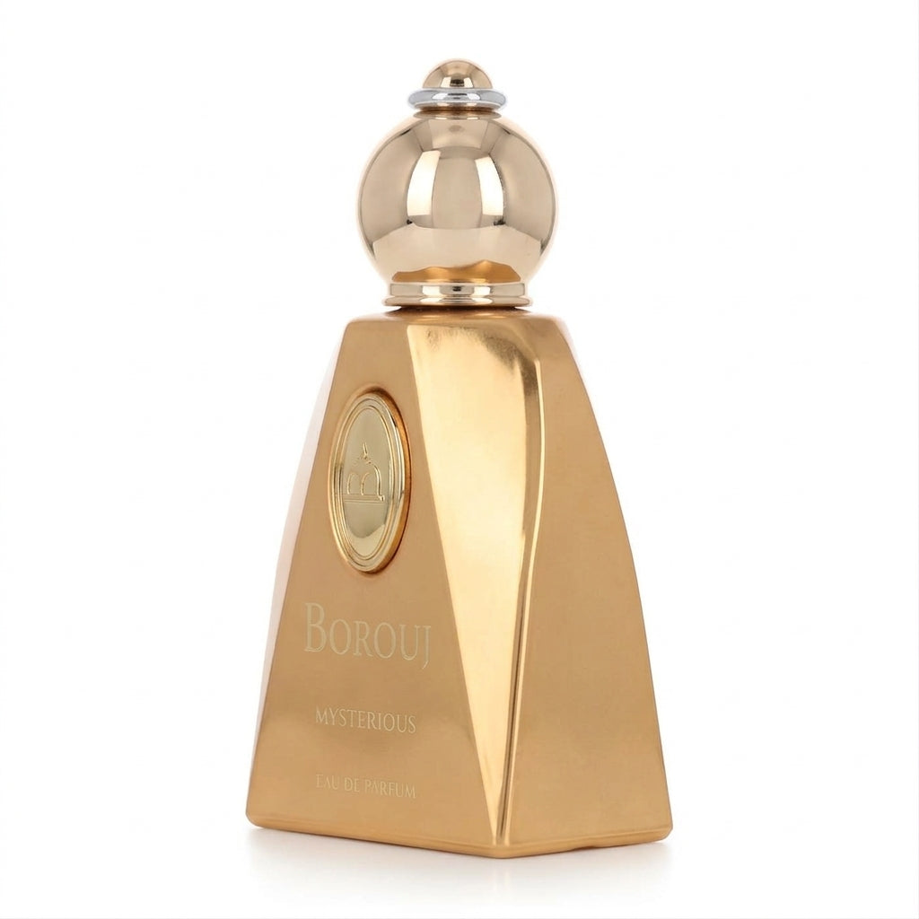 Perfume bottle and box — Studio - Side View | Generated by Modelize