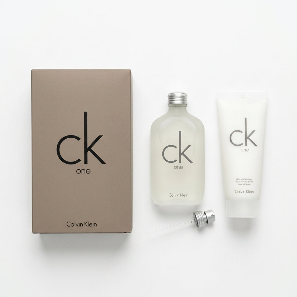 Fragrance and body care gift set — Flat Lay - Front | Generated by Modelize