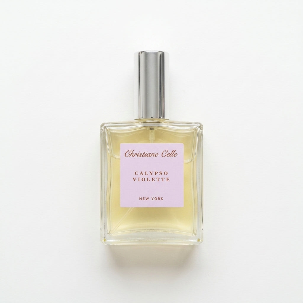 Perfume bottle — Flat Lay - Front | Generated by Modelize