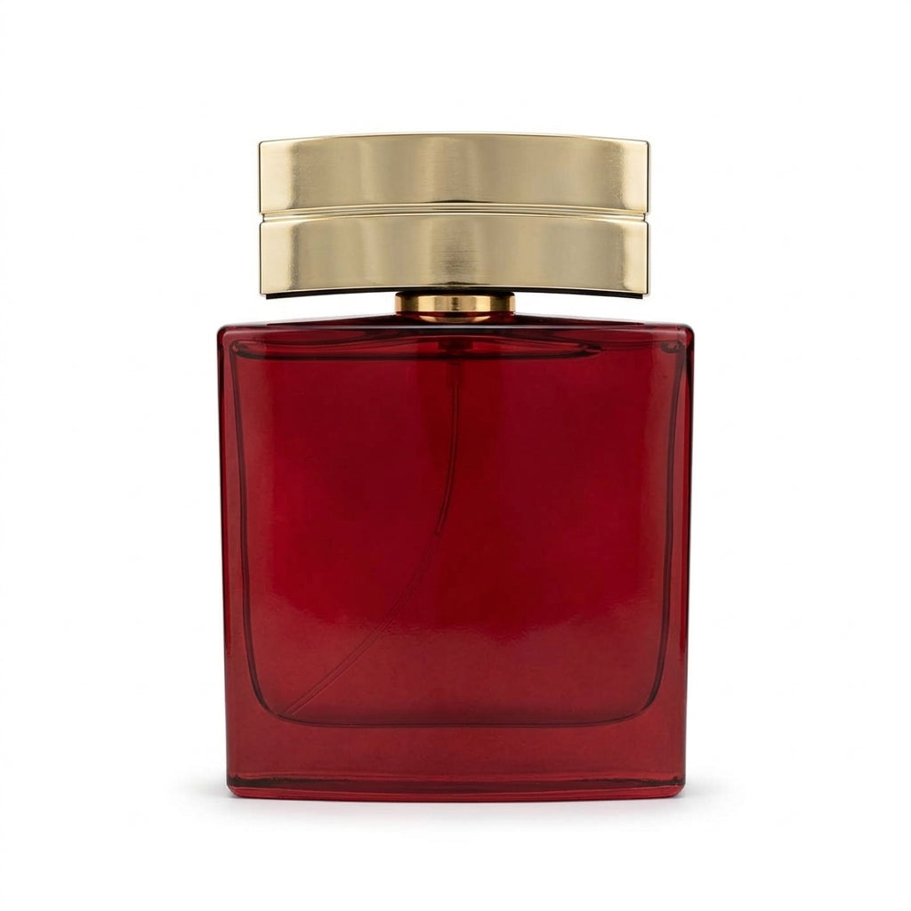 Men's fragrance bottle and packaging — Studio - Back View | Generated by Modelize