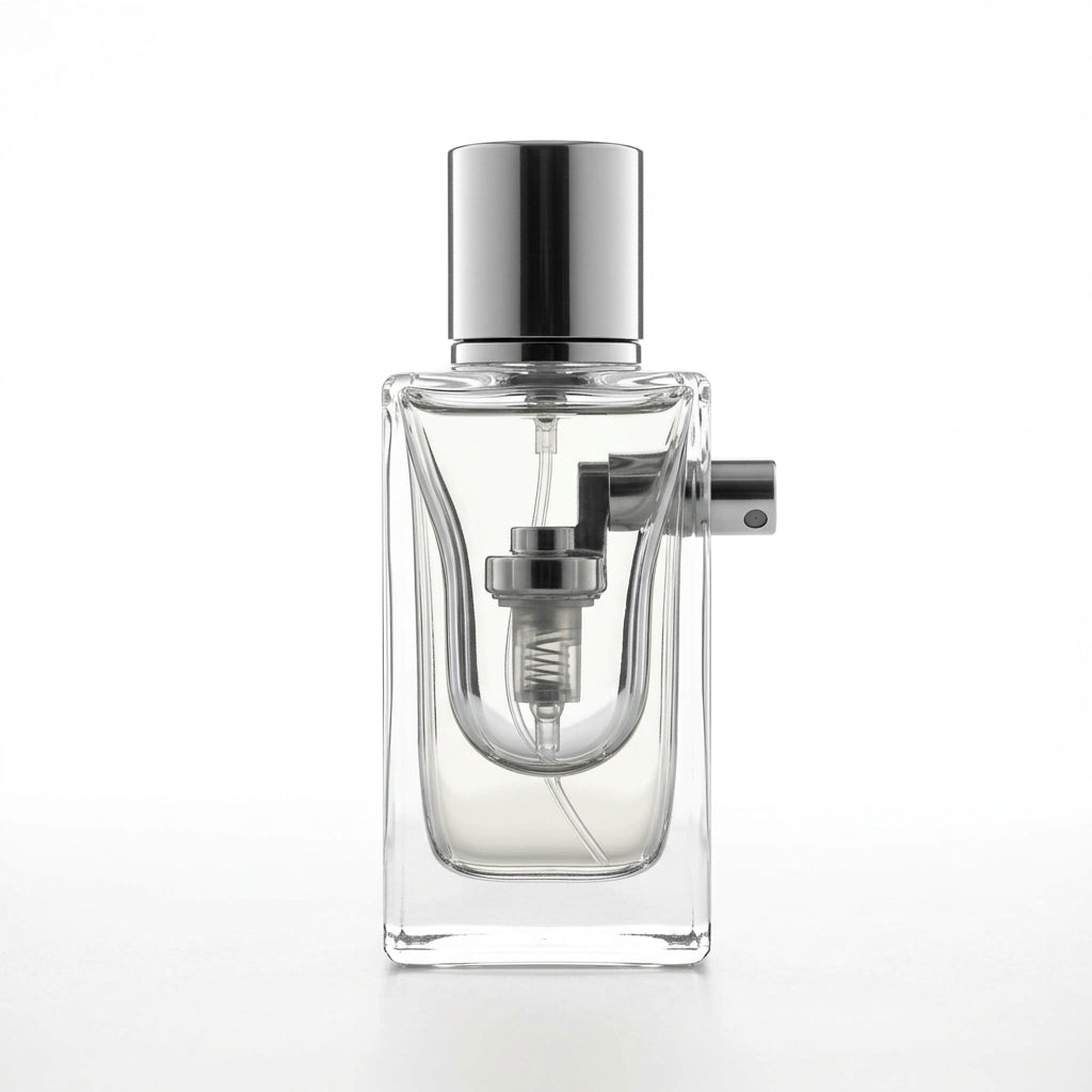 Fragrance bottle — Studio - Side View | Generated by Modelize