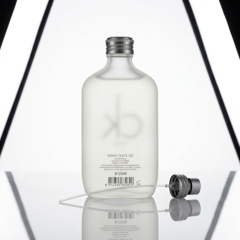 Fragrance bottle — Studio - Back View | Generated by Modelize