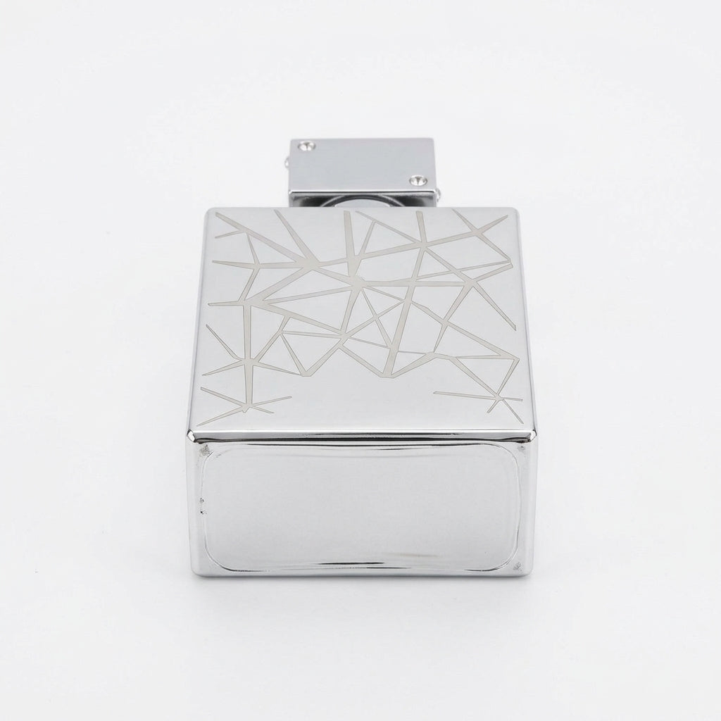 Perfume bottle — Flat Lay - Back | Generated by Modelize