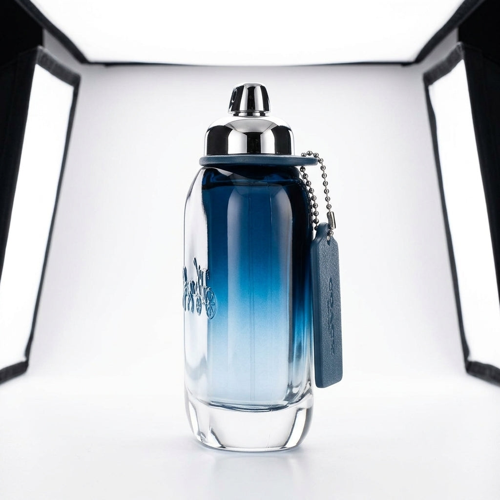 Fragrance bottle — Studio - Side View | Generated by Modelize