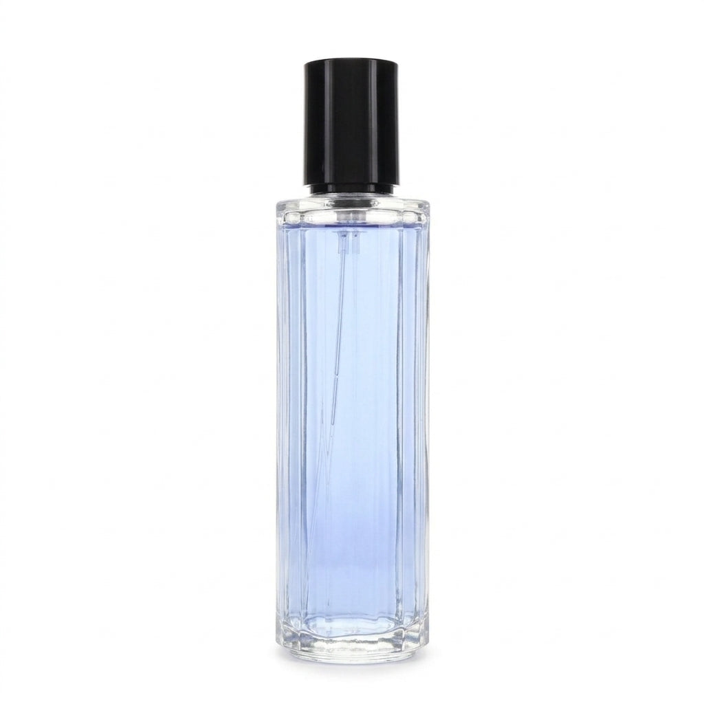 Fragrance bottle and packaging — Studio - Side View | Generated by Modelize