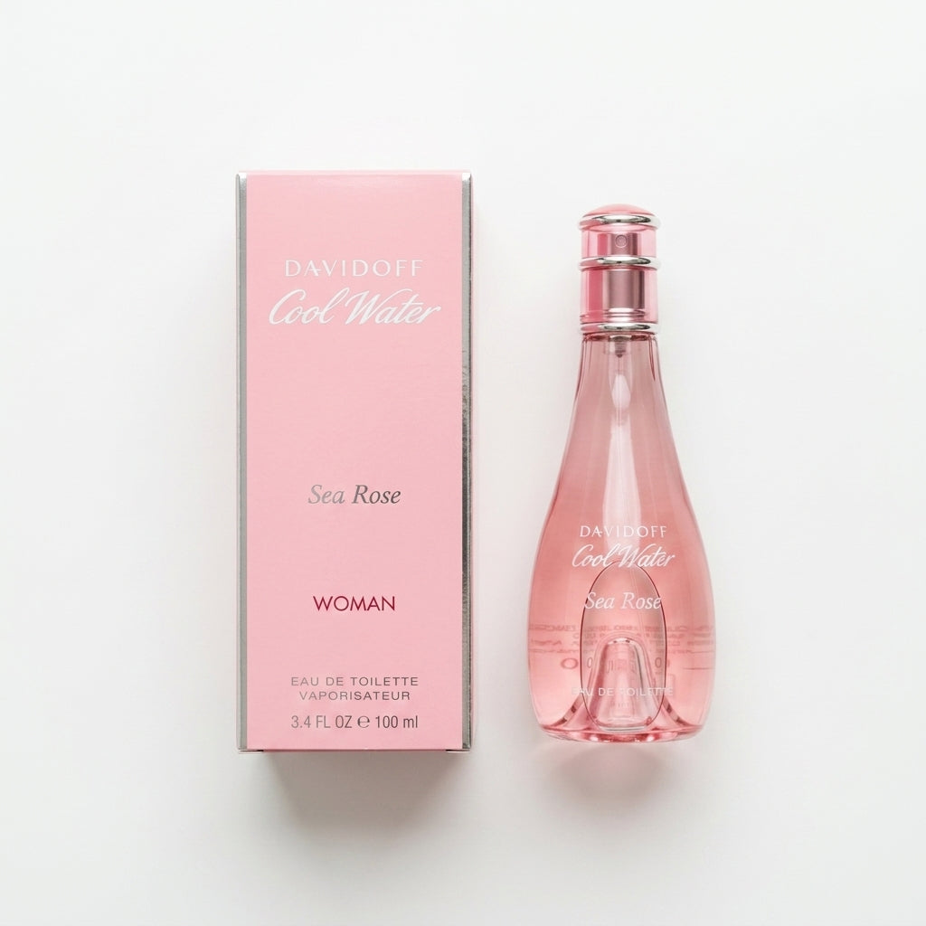 Perfume and packaging — Flat Lay - Front | Generated by Modelize