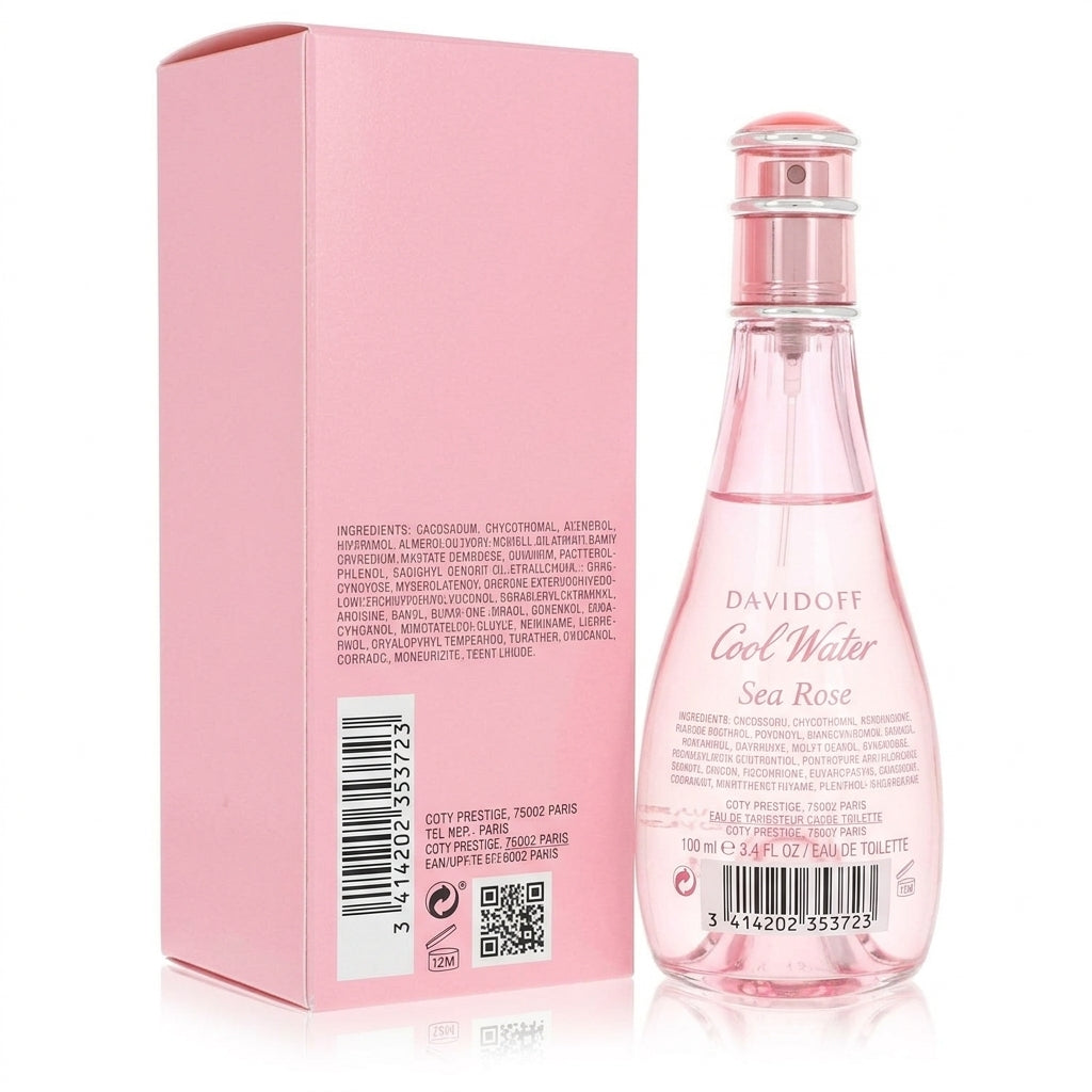 Perfume bottle and packaging — Studio - Back View | Generated by Modelize