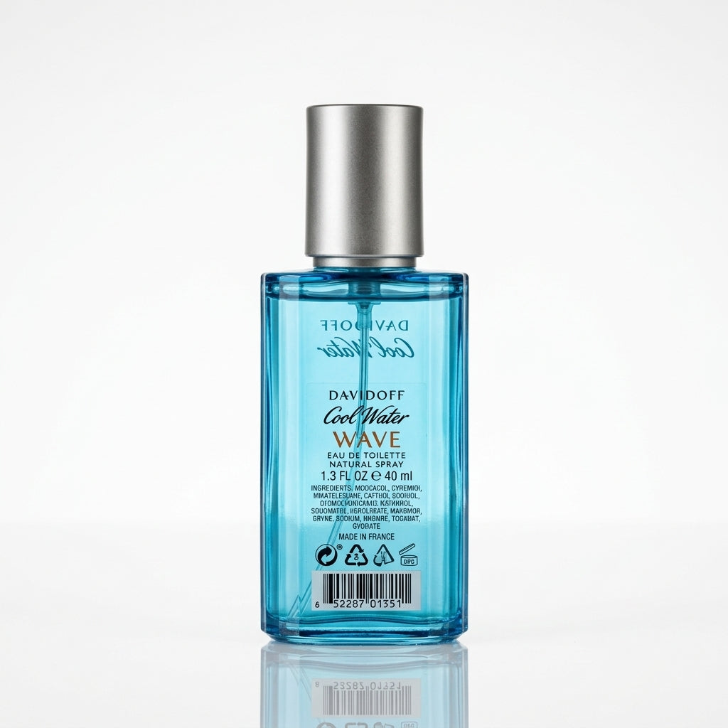 Fragrance bottle and packaging — Studio - Back View | Generated by Modelize