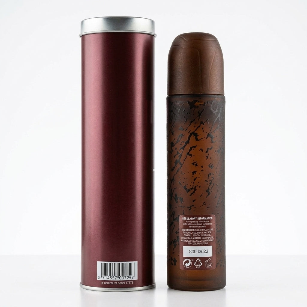 Men's fragrance set — Studio - Back View | Generated by Modelize