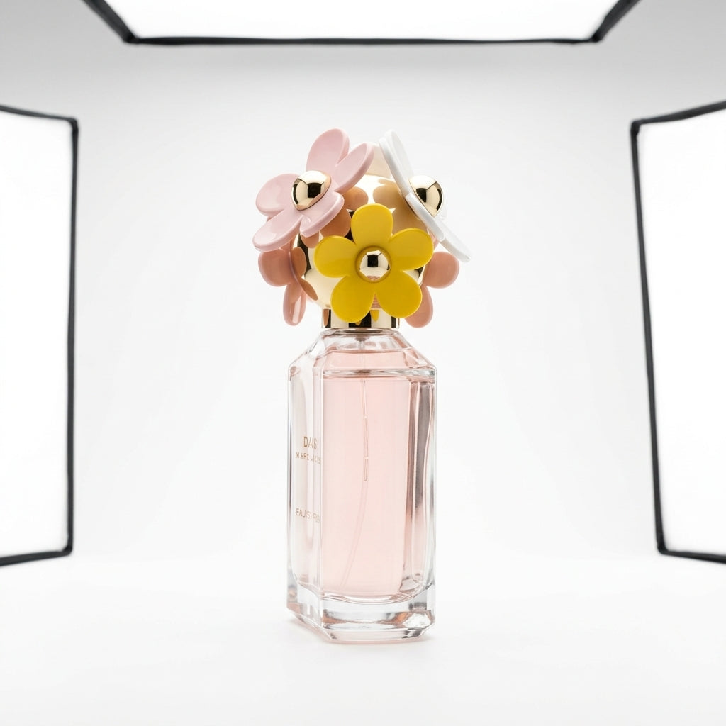 Fragrance bottle — Studio - Side View | Generated by Modelize
