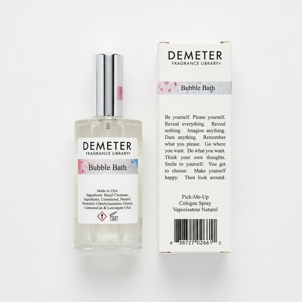 Fragrance Bottle and Box — Flat Lay - Back | Generated by Modelize