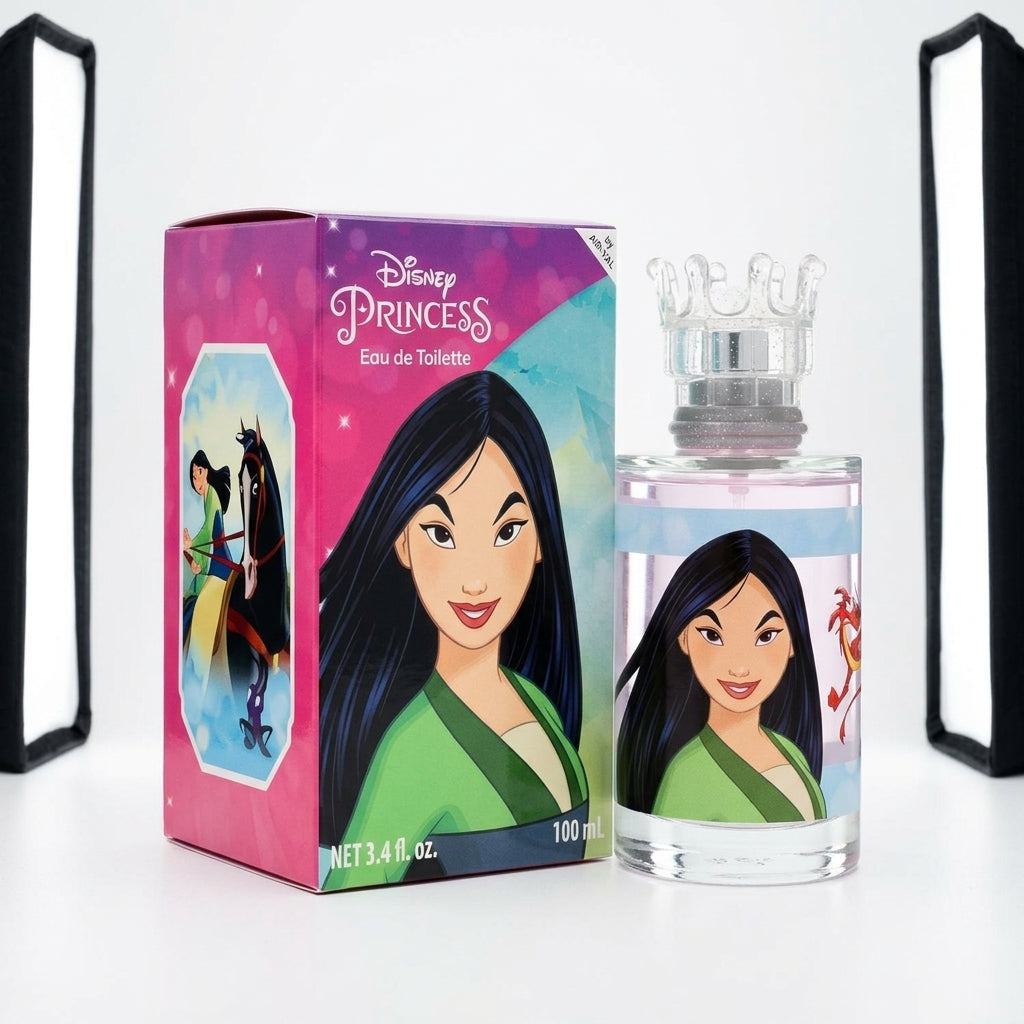 Perfume bottle and packaging — Studio - Side View | Generated by Modelize